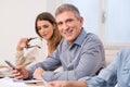 Businessman in a meeting Royalty Free Stock Photo