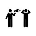 Businessman, megaphone, angry, job icon. Element of businessman icon. Premium quality graphic design icon. Signs and symbols