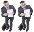 Businessman with Misleading contract Royalty Free Stock Photo