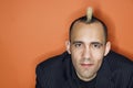 Businessman with mohawk. Royalty Free Stock Photo