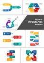 Business multipurpose infographic element flat design set Royalty Free Stock Photo