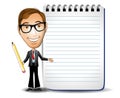 Businessman With Notepad