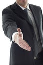 Businessman offering for handshake Royalty Free Stock Photo