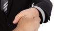 Businessman offering for handshake Royalty Free Stock Photo