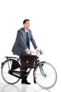 Businessman With Old-Fashioned Bicycle