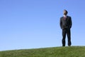 Businessman outdoors Royalty Free Stock Photo