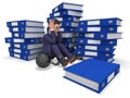 Businessman Overload Work Represents Overloading Burden And Answer Royalty Free Stock Photo