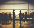 Businessman People Handshake Corporate Greeting Communication Concept
