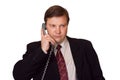 Businessman with phone Royalty Free Stock Photo