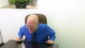 Businessman on phone at desk