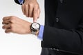 Luxury men wristwatch Royalty Free Stock Photo