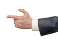 Businessman pointing finger Royalty Free Stock Photo