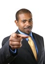 Businessman pointing finger Royalty Free Stock Photo