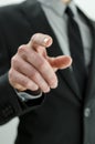 Businessman pointing finger at you Royalty Free Stock Photo