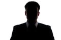 Businessman portrait silhouette Royalty Free Stock Photo