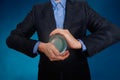 Businessman predict the future. business fortune telling. Royalty Free Stock Photo