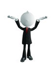 Businessman with presentation pose