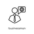 Businessman professional icon from Strategy 50 collection.