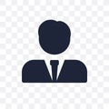 Businessman professional transparent icon. Businessman professional symbol design from Strategy collection.