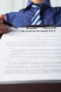 Businessman propose new agreeement Royalty Free Stock Photo