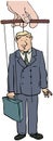 Businessman puppet Royalty Free Stock Photo
