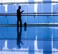 Businessman Reading Alone Planning Thinking Concept Royalty Free Stock Photo