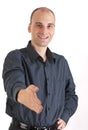 Businessman Ready to Shake Hands Royalty Free Stock Photo