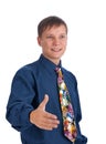 Businessman Ready to Shake Hands Royalty Free Stock Photo