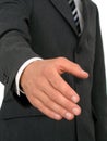 Businessman Ready to Shake Hands Royalty Free Stock Photo