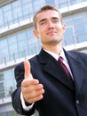 Businessman Ready to Shake Hands Royalty Free Stock Photo