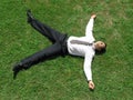 Businessman relaxing Royalty Free Stock Photo