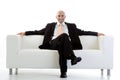 Businessman relaxing Royalty Free Stock Photo