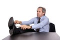 Businessman relaxing Royalty Free Stock Photo