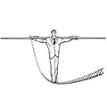 Businessman - rope walker