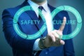 Businessman in safety culture concept Royalty Free Stock Photo