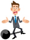 Businessman shackles trouble