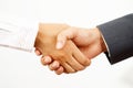 businessman shaking hands Ready to market together Royalty Free Stock Photo