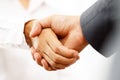 businessman shaking hands Ready to market together Royalty Free Stock Photo