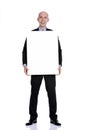 Businessman showing blank sign Royalty Free Stock Photo