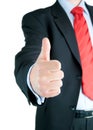 Businessman showing ok sign Royalty Free Stock Photo