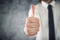 Businessman showing OK sign with his thumb up Royalty Free Stock Photo