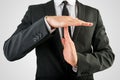 Businessman Showing Time Out Hand Sign Royalty Free Stock Photo