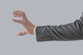 Businessman shows attacking claw hand Royalty Free Stock Photo