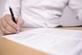 Businessman Signing Contract Royalty Free Stock Photo