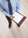 Businessman signing a contract