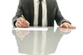 Businessman signing contract Royalty Free Stock Photo