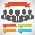 Businessman silhouette avatar profile picture group, team,