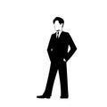 Businessman silhouette