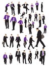 Businessman silhouettes