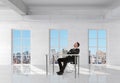 Businessman sitting in room Royalty Free Stock Photo